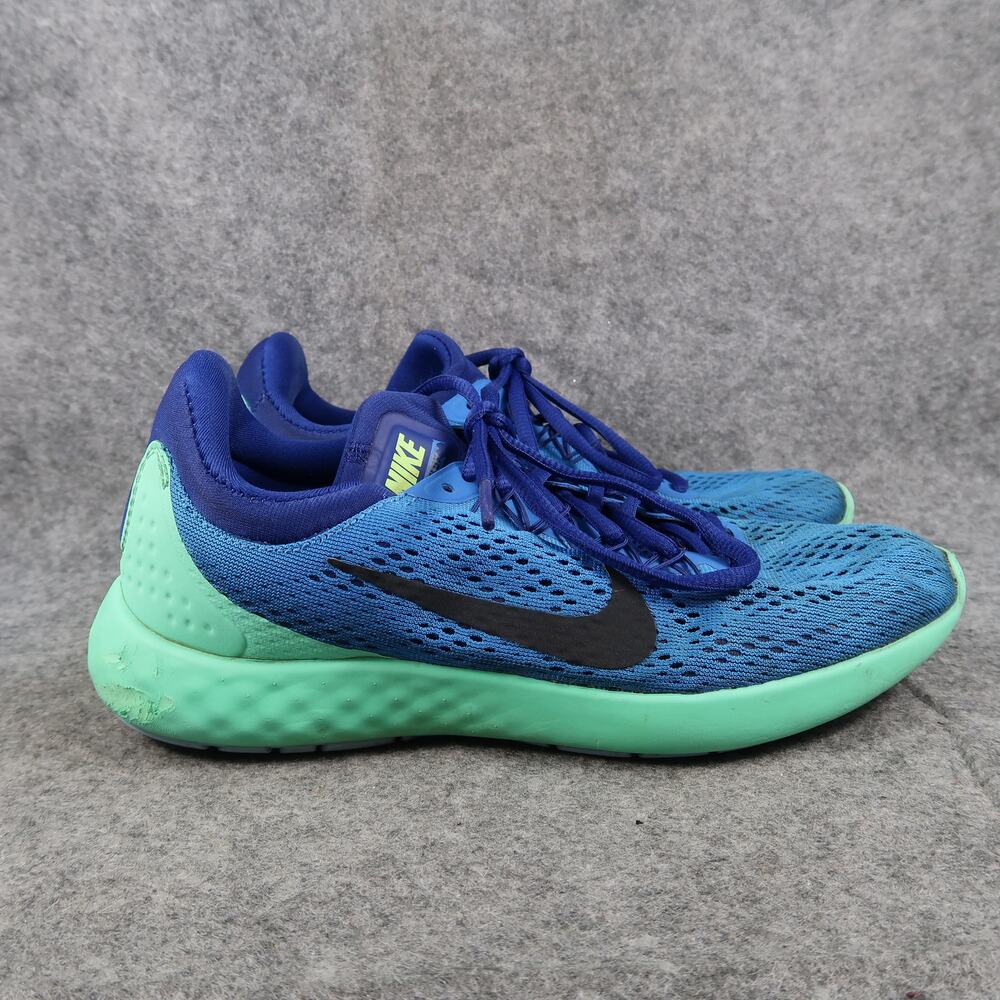 Nike Shoes Womens 8 Athletic Trainer Lunar Skyelux Sneakers Lace Up Running Blue